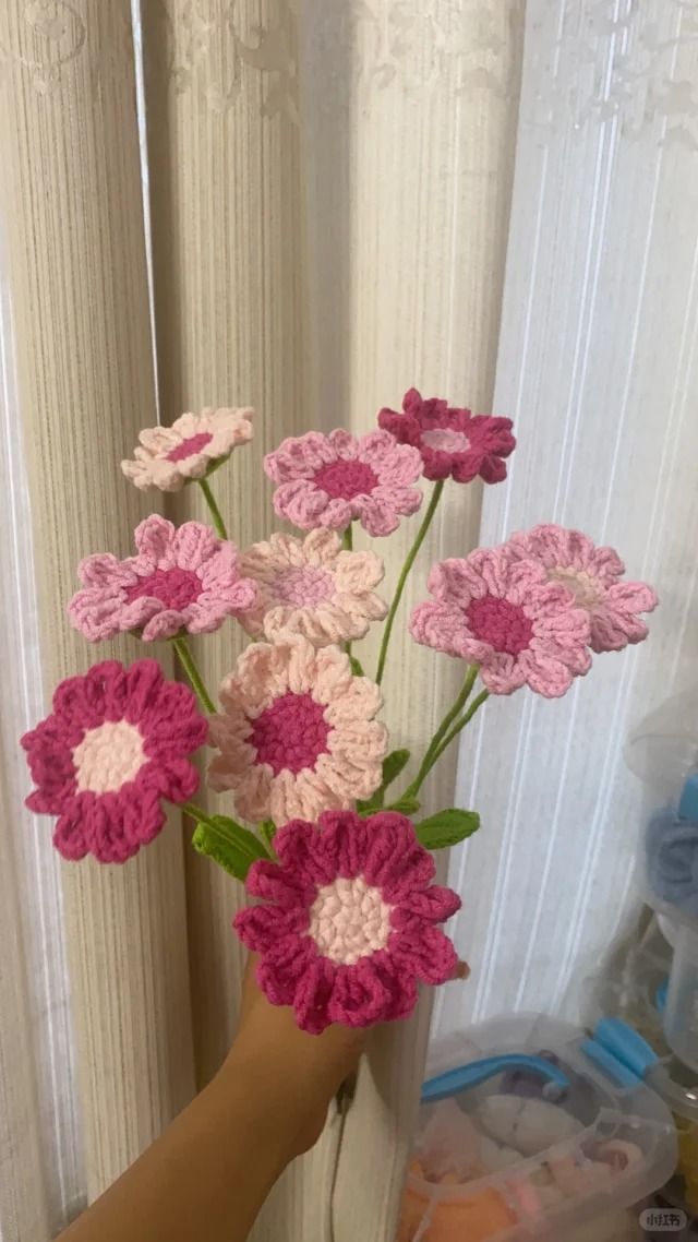 Pink Bliss Crochet Flower
