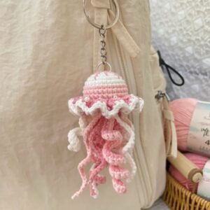 Jellyfish keychain